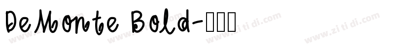 DeMonte Bold字体转换 DeMonte Bold字体转换